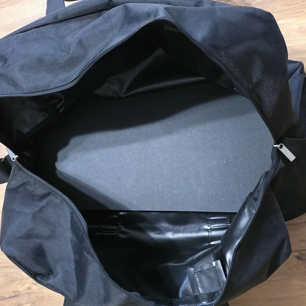 Perry Ellis Duffel Bag Black Travel Gym Weekender Carry On NWT 20